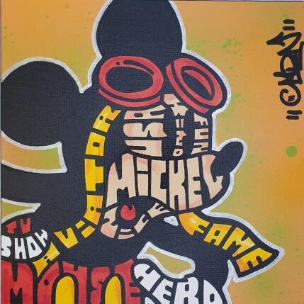 Peinture Mickey aviator par Cmon | Tableau Pop-art Icones Pop