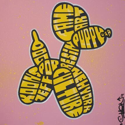 Peinture J. Koons Dog par Cmon | Tableau Pop-art Icones Pop