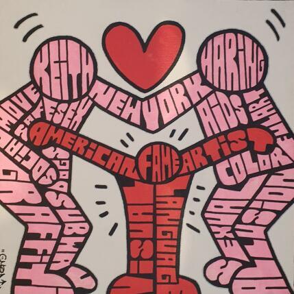 Peinture K.H American fame artist par Cmon | Tableau Pop-art Icones Pop