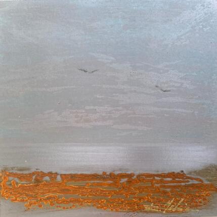 Peinture Mer calme au Lido1 par Mahieu Bertrand | Tableau Figuratif Métal Paysages