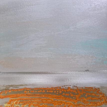 Peinture Mer calme au Lido 2 par Mahieu Bertrand | Tableau Figuratif Métal Paysages