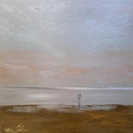 Peinture Couple aux Salins  par Mahieu Bertrand | Tableau Figuratif Métal Paysages