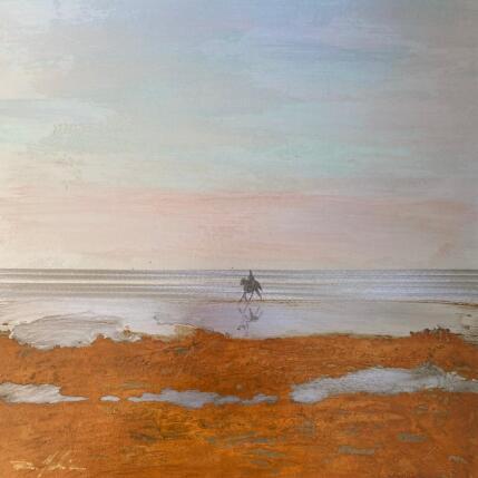 Peinture Balade à Portiragnes par Mahieu Bertrand | Tableau Figuratif Métal Paysages