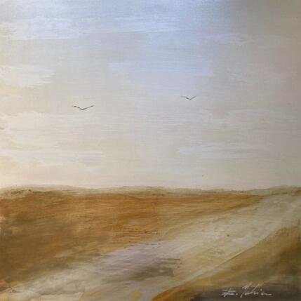 Peinture Paysage du Larzac par Mahieu Bertrand | Tableau Figuratif Métal Paysages