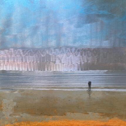 Peinture Couple vers Marseillan par Mahieu Bertrand | Tableau Figuratif Métal Paysages