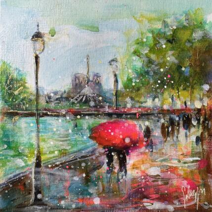 Peinture Les promeneurs  par Solveiga | Tableau  Acrylique