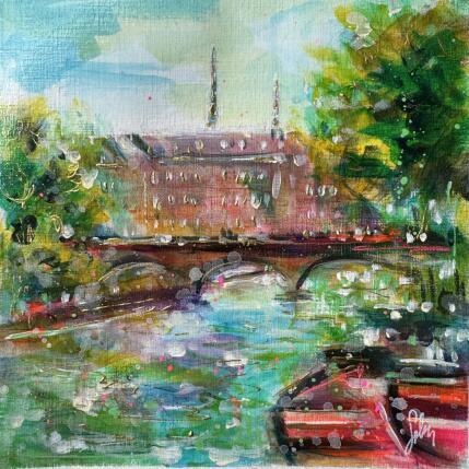 Peinture Pont Neuf  par Solveiga | Tableau  Acrylique