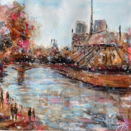 Peinture Iconic Paris  par Solveiga | Tableau  Acrylique