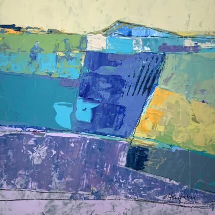 Peinture Souvenir de voyage 4 par Ottenjann Andrea | Tableau Abstrait Acrylique Paysages