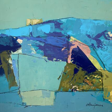 Peinture Souvenir de voyage 1 par Ottenjann Andrea | Tableau Abstrait Acrylique Paysages