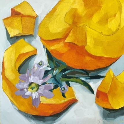 Peinture Flowers for the Pumpkin par Ulrich Julia | Tableau Figuratif Huile