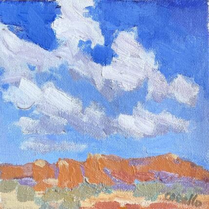 Painting Desert Breeze by Carrillo Cindy  | Painting Figurative Oil Landscapes