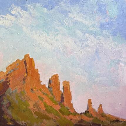 Painting Refreshing Moment by Carrillo Cindy  | Painting Figurative Oil Landscapes