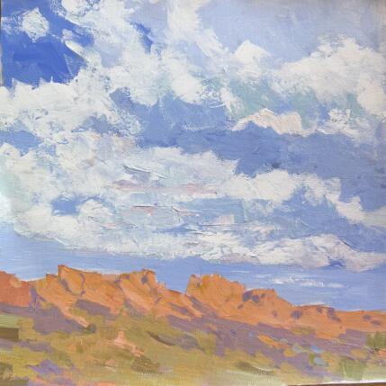 Painting Peaceful Desert by Carrillo Cindy  | Painting Figurative Oil Landscapes