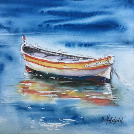 Peinture Le pointu par Hoffmann Elisabeth | Tableau Figuratif Aquarelle Marine, Paysages