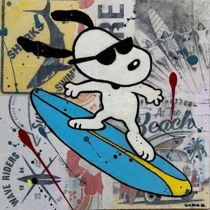 Peinture surf par Marie G.  | Tableau Pop-art Acrylique, Bois, Collage Icones Pop