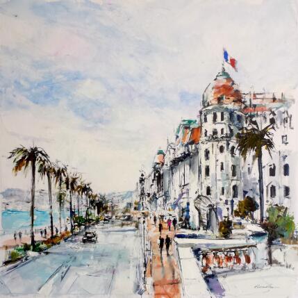 Peinture hotel de la promenade par Poumelin Richard | Tableau Figuratif Huile Nature