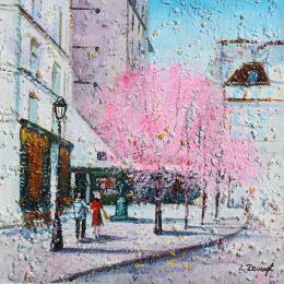 Peinture Le printemps de Shakespeare par Dessapt Elika | Tableau Impressionnisme Acrylique, Sable