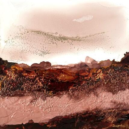 Peinture 2410 Moka mousse par Depaire Silvia | Tableau Abstrait Acrylique Minimaliste, Paysages