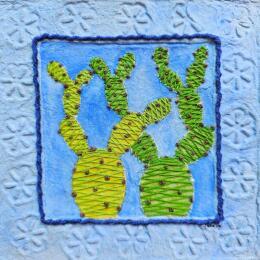 Peinture Blue energy par Vazquez Laila | Tableau Figuratif Aquarelle, Textile Nature, Paysages