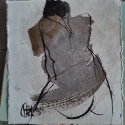 Peinture Histoire de vie  2 par Chaperon Martine | Tableau Figuratif Acrylique Nu