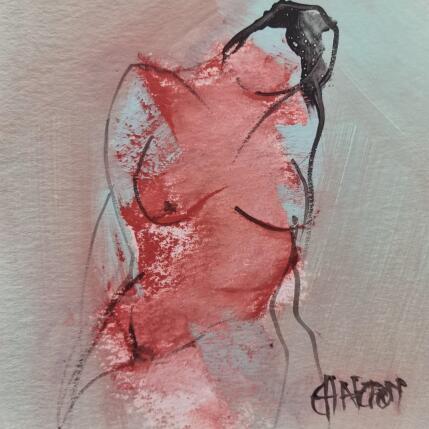 Peinture Printemps  1 par Chaperon Martine | Tableau Figuratif Acrylique Nu