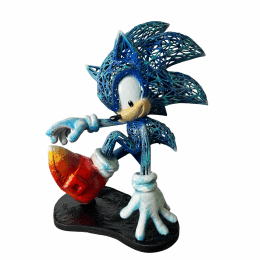Sculpture Sonic by Mikhel Julien | Sculpture Pop-art Graffiti, Resin
