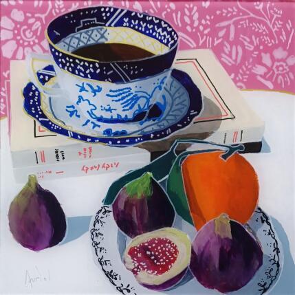 Peinture Sans surprise, les figues intriguaient Andy par Auriol Philippe | Tableau Figuratif Acrylique, Plexiglas, Posca Natures mortes