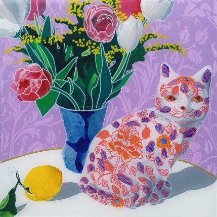 Peinture Le printemps inspirait les tatoos de Zao par Auriol Philippe | Tableau Figuratif Acrylique, Plexiglas, Posca Natures mortes