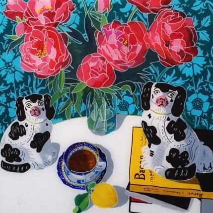 Peinture Francis les appelait Gin et Champagne par Auriol Philippe | Tableau Figuratif Acrylique, Plexiglas, Posca Natures mortes