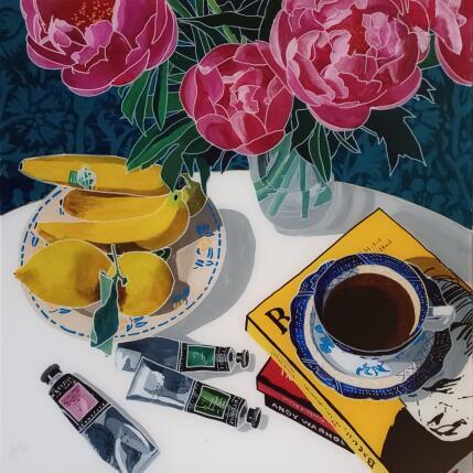 Peinture Francis adorait le rose par Auriol Philippe | Tableau Figuratif Acrylique, Plexiglas, Posca Natures mortes