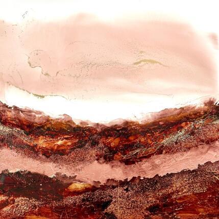 Peinture 2458 Poésie Mocha Mousse  par Depaire Silvia | Tableau Abstrait Acrylique Minimaliste, Paysages