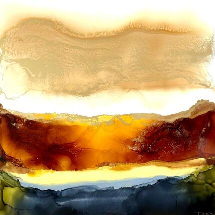 Peinture Dune par Depaire Silvia | Tableau Abstrait Acrylique Marine, Minimaliste, Paysages