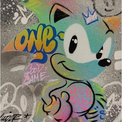 Painting Sonic by Kedarone | Painting Pop-art Acrylic, Graffiti Pop icons