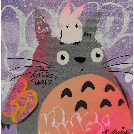 Painting Baby Totoro by Kedarone | Painting Pop-art Acrylic, Graffiti Pop icons