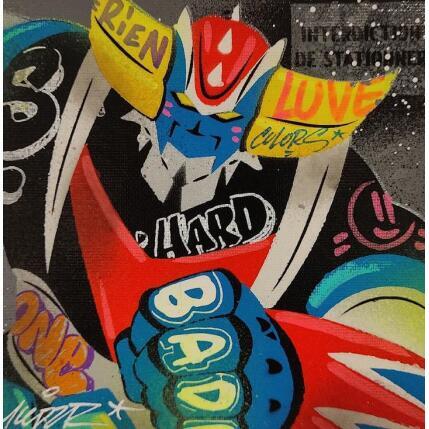 Painting Black Goldo by Kedarone | Painting Pop-art Acrylic, Graffiti Pop icons