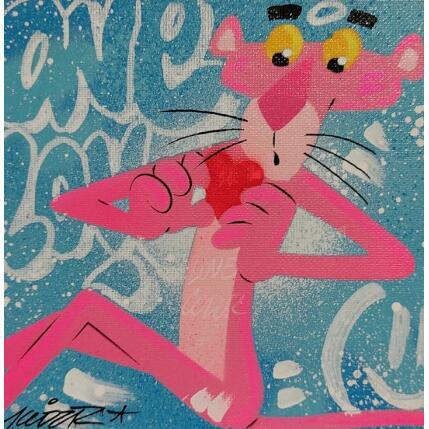Painting Amour Rose by Kedarone | Painting Pop-art Acrylic, Graffiti Pop icons