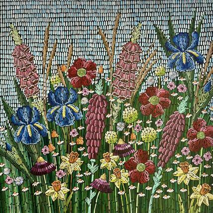 Gemälde Blooming garden  von Dmitrieva Daria | Gemälde Impressionismus Acryl Natur