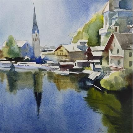 Peinture Lyon - ap.15 par Khodakivskyi Vasily | Tableau Figuratif Aquarelle Urbain