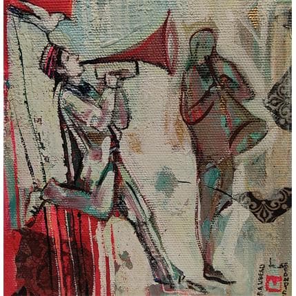 Peinture MON OISEAU par Machi | Tableau Figuratif Acrylique, Huile Scènes de vie