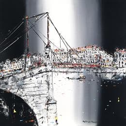 Pintura Des eaux sereines por Rousseau Patrick | Pintura Figurative Oil Urban