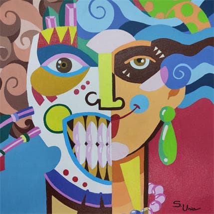 Peinture OUPS par S.Uria | Tableau Figuratif Acrylique Portraits