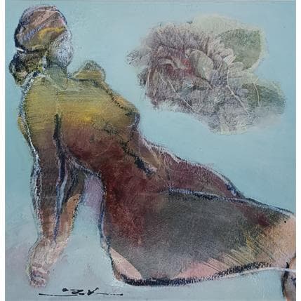 Peinture Si doux parfum par Kerbastard Béatrice | Tableau Figuratif Acrylique Nu