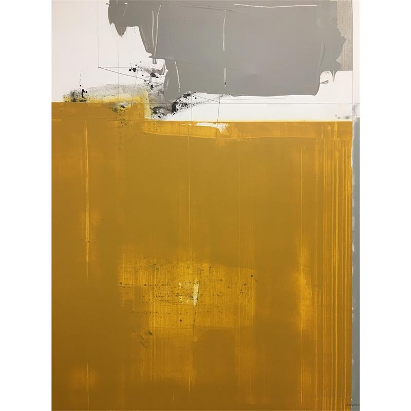 Peinture Passage dans le neutre par Reymann Daniel | Tableau Abstrait Acrylique, Bois Minimaliste