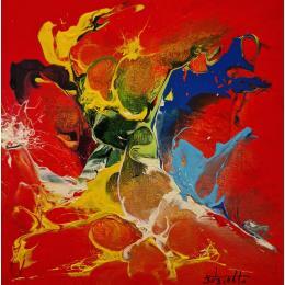 Peinture 18.02.24 par Zdzieblo Thierry | Tableau Abstrait Acrylique Minimaliste