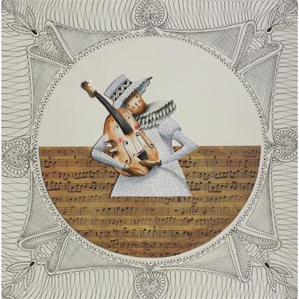 Painting Je t'écoute en liberté by Nai | Painting Surrealism Textile, Watercolor