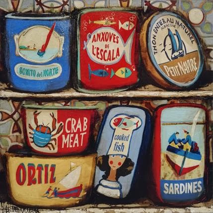 Peinture Despensa par Villanueva Puigdelliura Natalia | Tableau Figuratif Huile Natures mortes