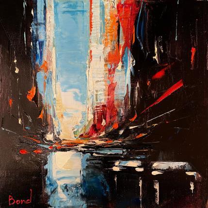 Painting WELCOME TO THE CITY by Bond Tetiana | Painting Figurative Oil Urban