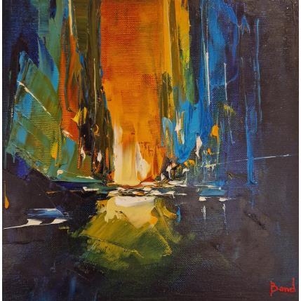 Painting SUNSET by Bond Tetiana | Painting Figurative Oil Urban