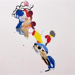 Painting 817 by Cressanne | Painting Raw art Acrylic Nude, Portrait